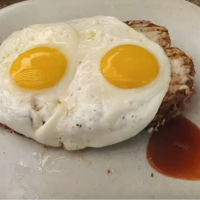 Croque Madame Sandwich.